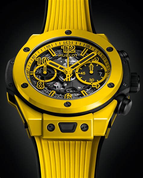 hublot yellow sapphire watch|Hublot big bang yellow magic.